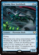 Tubarão-casulo da Hoste de Cromo / Chrome Host Seedshark - Magic: The Gathering - MoxLand